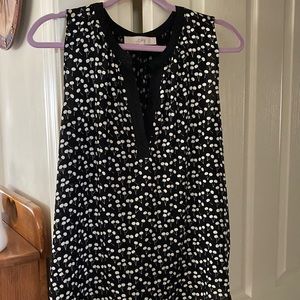 Loft top, machine washable, cherry print